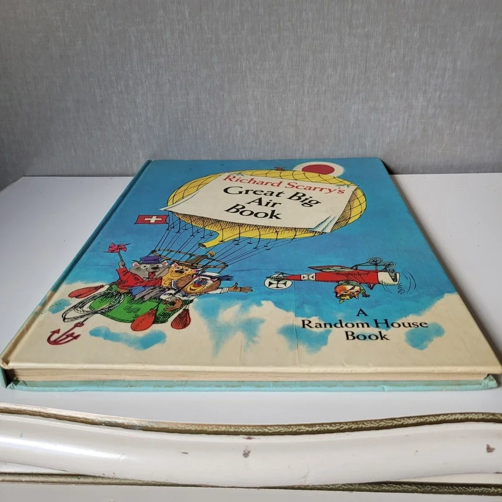 Vintage‎ Richard Scarry's Great Big Air Book 1971 Random House Edition F1